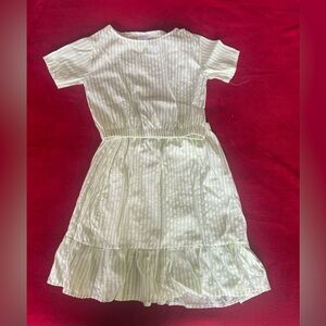 Little Miss Girl's Short Sleeve Top & Pull On Skirt Striped Multicolor Set Sz:14